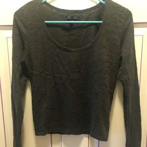 🔵 3/$20 American Eagle long sleeve lace shirt